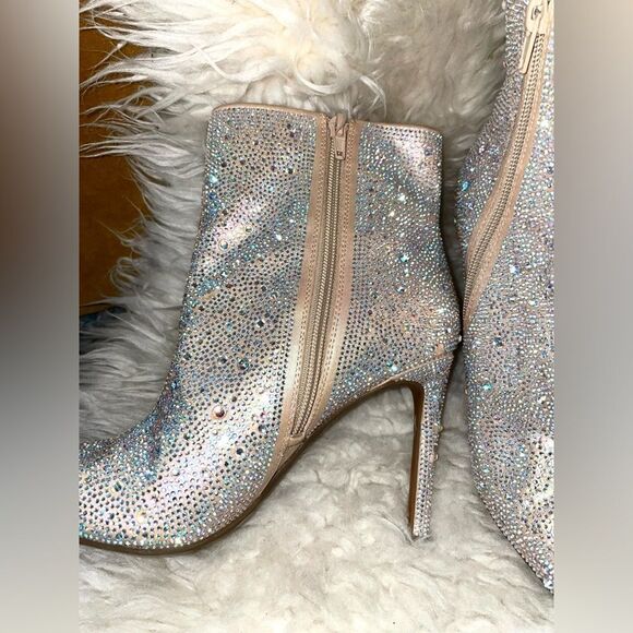 INC International Concepts Reisa 6 Bling Ankle Booties 7.5 - Picture 5 of 11